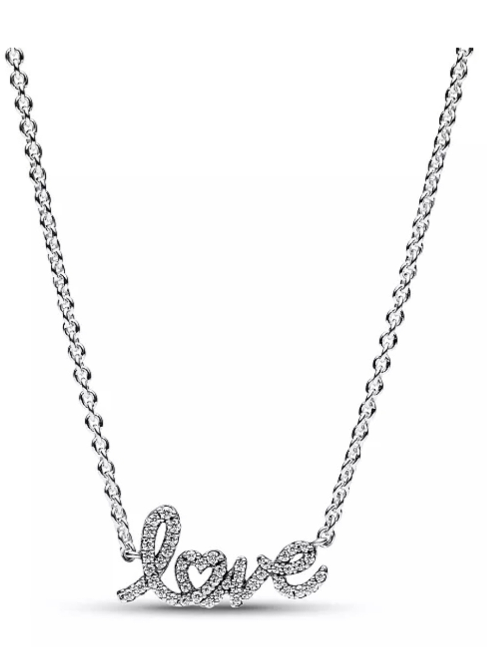 PandoraSterling Silver with Clear Cubic Zirconia Love Collier Necklace